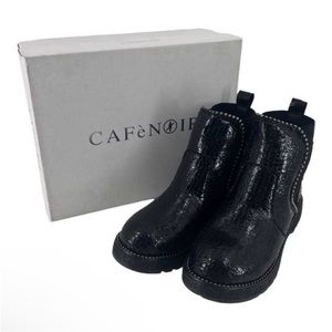 CAFÈNOIR Ankle Boots Snakeskin Studs Sparkle Women's Sz EU 38 NIB $250